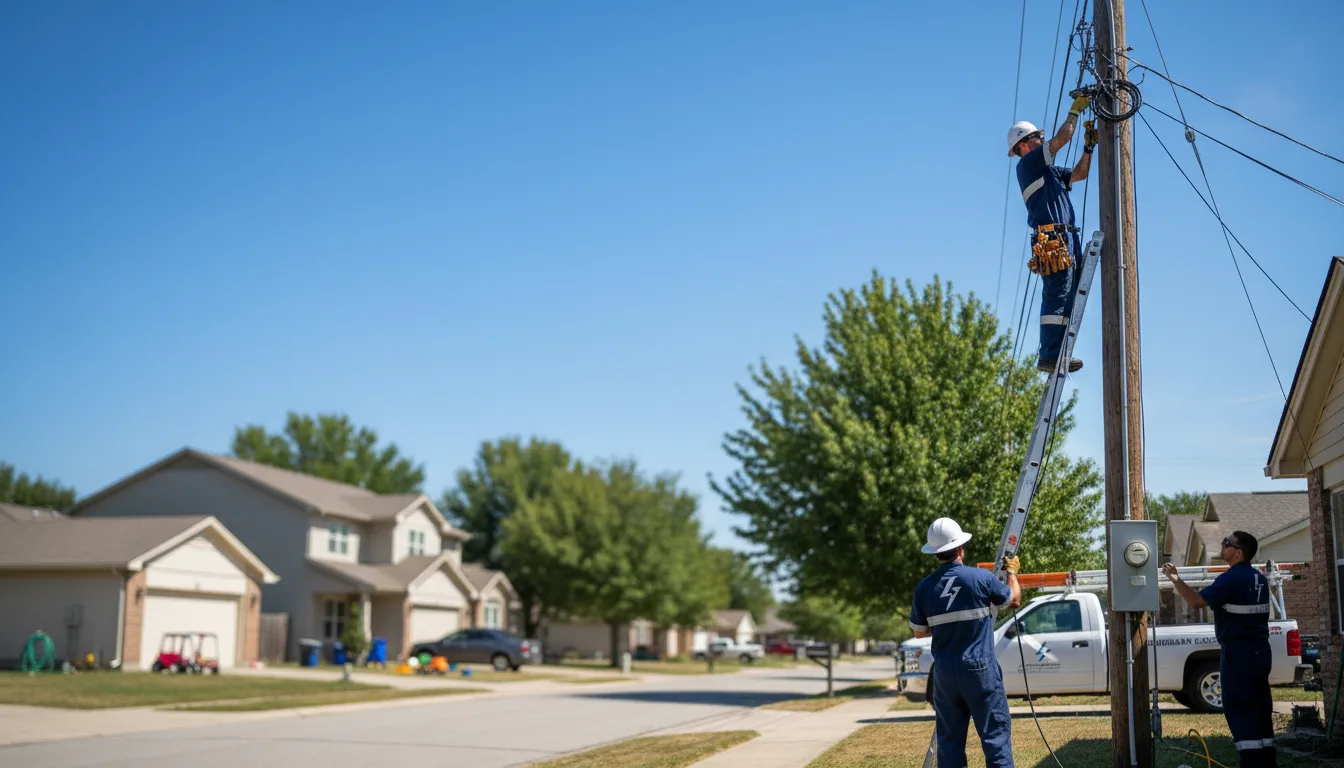 Residential electrician providing installation services in Kenmare, ND